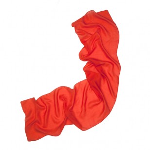 Foulard 100% seda,tamaño 36 x 150 cms, liso color rojo